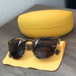 Dolce & Gabbana DG4285 striped honey sunglasses